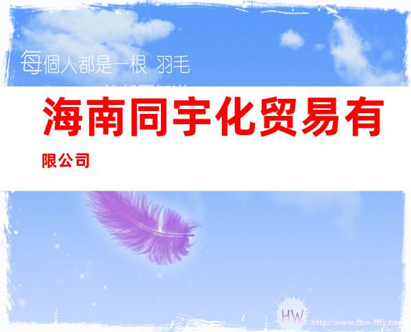 海南同宇化贸易有限公司
