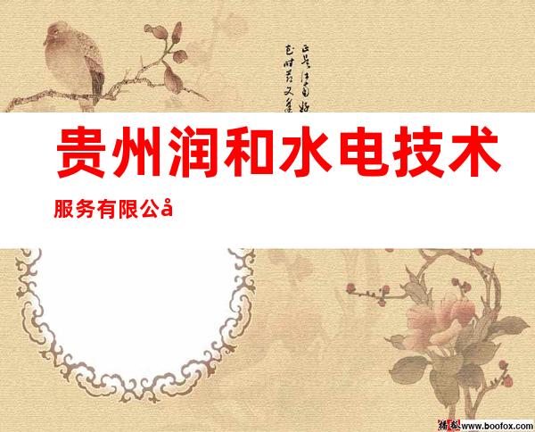 贵州润和水电技术服务有限公司